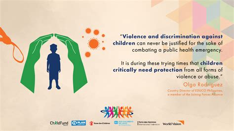 Child rights organizations call for the protection of children at risk.